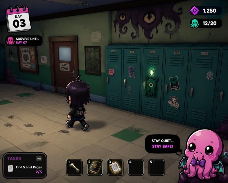 Lovecraft Locker 角色路线 玩法截图 5