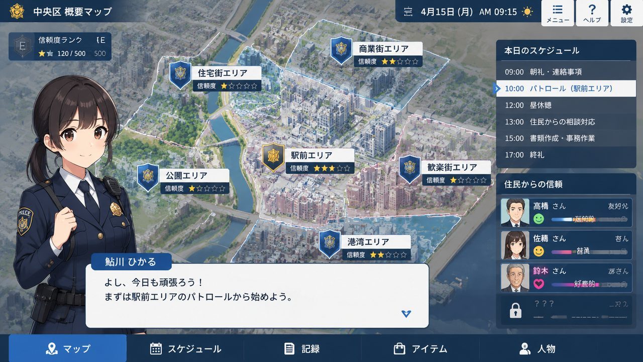 极道无赖EX 女警鮎川光 操作界面 演示图 1